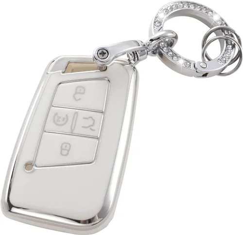 Miniatura 13 de YO&YOYE Funda para Llavero de TPU con Anillo para Llaves