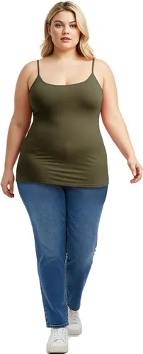 Miniatura 154 de Emmalise Camisola larga casual básica para mujer, con tirantes ajustables, top en capas