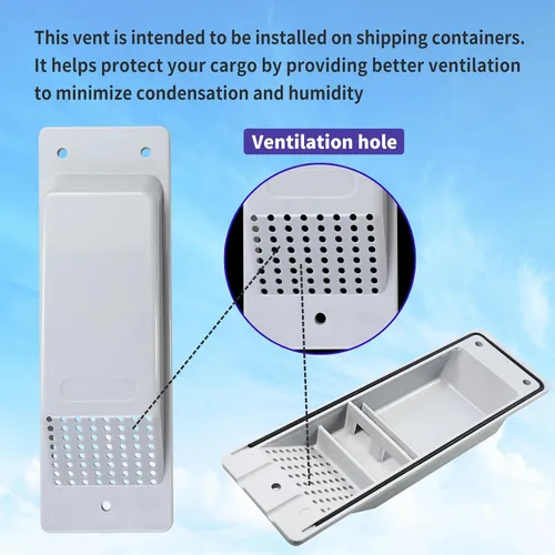 Miniatura 3 de Ventilación de aire para contenedores de envío, ventilación de flujo cruzado, reduce el calor y la humedad para contenedores de envío de carga