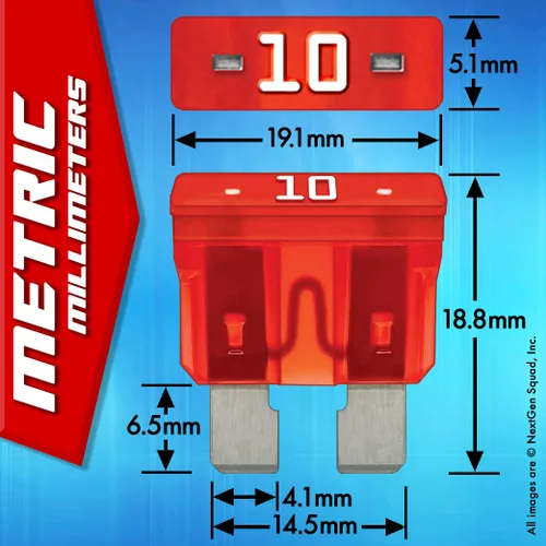 Miniatura 5 de Juego de fusibles ATO estándar 15A (15 fusibles regulares) Grupo de cuchillas: ATO, ATOF, ATC, ATS, APR, Automotive, Car, Camión, SUV, RV, Barco