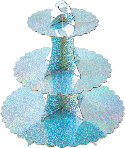 Miniatura 47 de Soleebee Soporte para Cupcakes de 3 Niveles, Torre de Cupcakes de Cartón, Torre de Soporte para Pasteles de Postre para Decoración de Cumpleaños