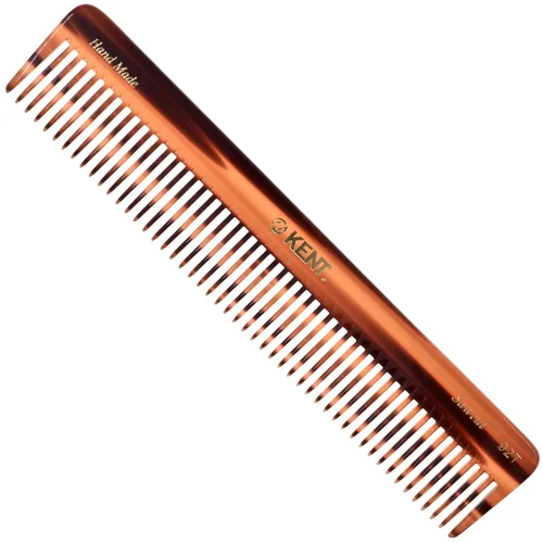 Kent 92T Tortoise - Peines desenredantes de dientes anchos para hombres y mujeres, peine para cabello rizado y ondulado y húmedo o seco, peine
