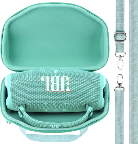 Miniatura 13 de Carcasa Rígida Lebakort Compatible con Altavoz JBL Charge 5 Charge 4 Impermeable (Carcasa Negra)