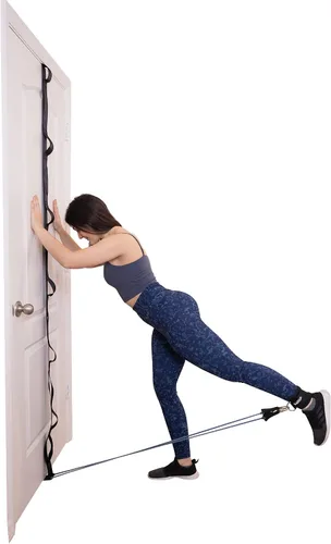 Miniatura 7 de Lumia Wellness Correa de anclaje para ejercicios de banda de resistencia, banda de gimnasio de puerta resistente, gimnasio multipunto de cuerpo