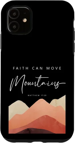 Miniatura 8 de iPhone 12/12 Pro Faith Can Move Mountains - Funda cristiana inspiradora Mateo 17 20