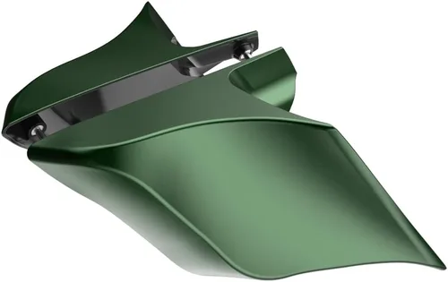 Miniatura 101 de Advanblack Barracuda - Cubiertas laterales estiradas plateadas (brillantes), paneles extendidos para Harley Touring Street Glide Road Glide Electra