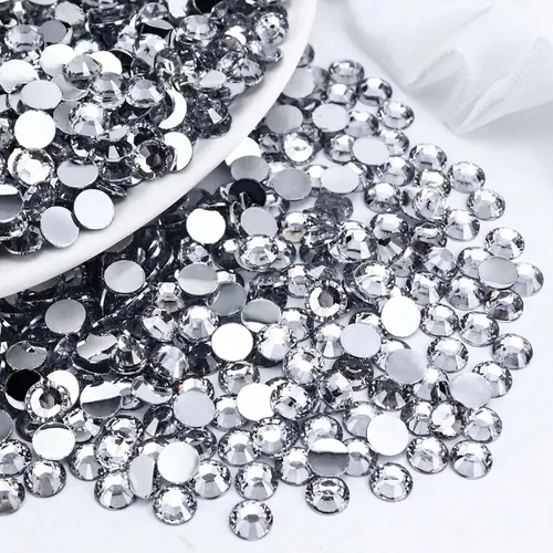Miniatura 26 de 4500 PIEZAS SS6 2mm Resina Diamantes de Imitación de Parte Plana, Diamantes de Imitación Azul/Azul Oscuro de Parte Plana para Uñas, Vasos, Tazas