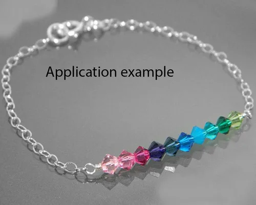 Miniatura 4 de 100 piezas auténticas Preciosa de 3 mm (0,12 pulgadas) cuentas sueltas de cristal bicono facetado pequeño amatista púrpura compatibles con cristales