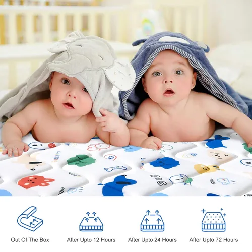 Miniatura 8 de Lillibearas Colchón Premium para Cuna y Cama Infantil 52" x 27.6" x 5", Firme, Transpirable Hipoalergénico para Cunas y Camas Infantiles Estándar