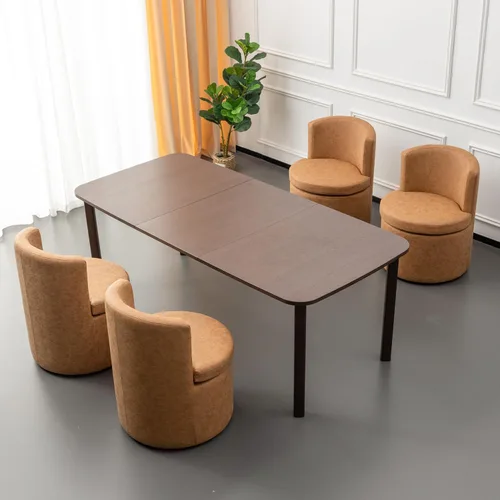 Miniatura 16 de Juego de 2 sillas de comedor con ruedas de piel sintética, modernas tapizadas para cocina y comedor, cómodas sillas decorativas, para dormitorio