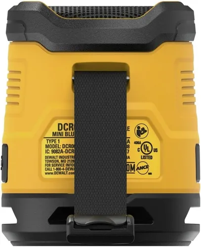 Miniatura 4 de Dewalt Altavoz Bluetooth, Recargable USB-C, para el lugar de trabajo (DCR008)