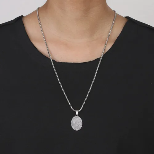 Miniatura 6 de Collar de San Miguel, San MiguelVirgen MaríaRafaelJudeCristóbalBenedictoJoséPatrickFranciscoFlorianThomasAnthony, acero inoxidable, 24