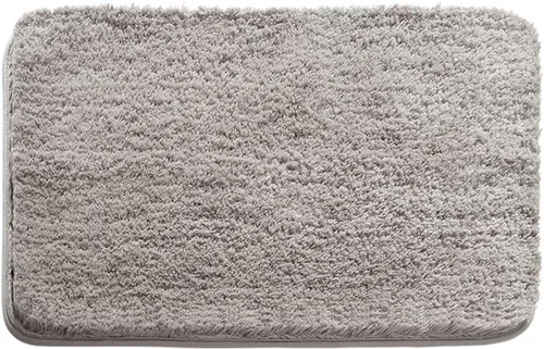 Miniatura 3 de Floor Mats Bathroom Soft Thick Super Absorbent Microfibre Mat Solid Color Non Slip for Bathroom Kitchen (Brown, 18×24 Inch)