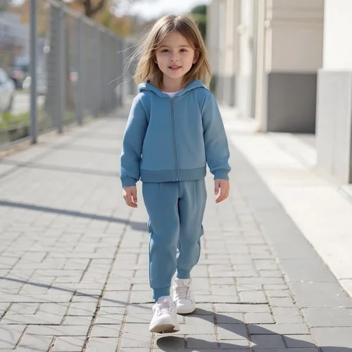 Miniatura 286 de Conjunto de ropa de otoño e invierno para bebé y niño, sudadera larga con capucha y pantalones para niños pequeños, 6, 12, 18, 24 meses, 2T
