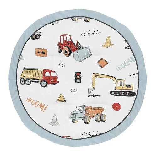 Miniatura 7 de Sweet Jojo Designs Tapete de juego deportivo para niño, tapete de juego para bebé, actividad de boca abajo, tapete de juego infantil para parque