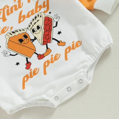 Miniatura 133 de Ropa de Halloween para bebé niña, sudadera con estampado de calabaza, mameluco de burbujas, lindo traje de Acción de Gracias de otoño