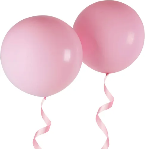 Miniatura 32 de Globos redondos gigantes de 24 pulgadas, paquete de 10 globos de látex negro para sesiones de fotos, bodas, baby shower, decoraciones de fiesta