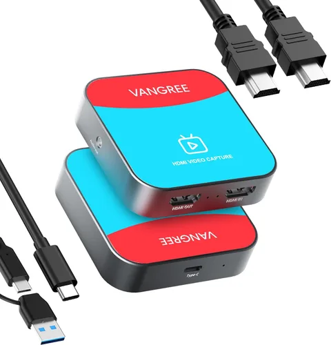 Miniatura 10 de Tarjeta de captura para Nintendo Switch, tarjeta de captura de audio y video 4K, grabadora HDMI 1080P 60FPS USB C 3.0 para juegos/transmisión