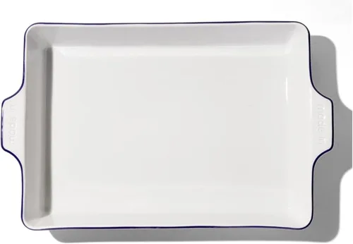 Miniatura 7 de Made In Utensilios de Cocina - Plato Rectangular para Hornear - Blanco - Porcelana Hecha a Mano - Utensilios de Horneo Profesionales - Fabricado