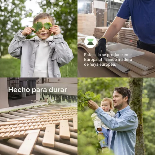 Miniatura 5 de Stokke Tripp Trapp Silla alta 2, natural, incluye silla + juego de bebé con arnés extraíble para niños de 6 a 36 meses, ajustable, ergonómica