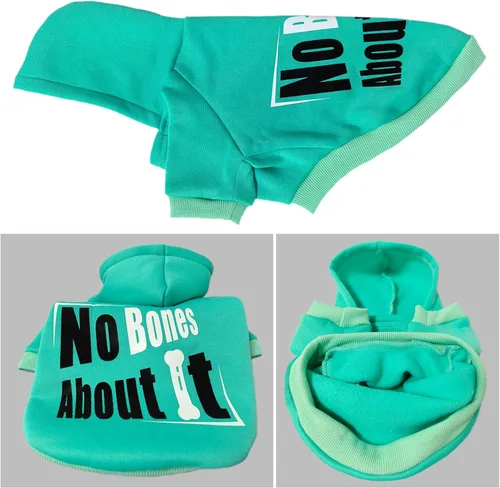 Miniatura 6 de Jecikelon Sudaderas con capucha para perros de invierno con estampado, ropa cálida para perros pequeños, abrigo de chihuahua, ropa para cachorros