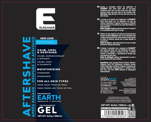 Miniatura 2 de Elegance Loción para después del afeitado para hombres, 16.9 fl oz, tierra (azul), alivio real del afeitado que hidrata y revitaliza tu piel, 16.9