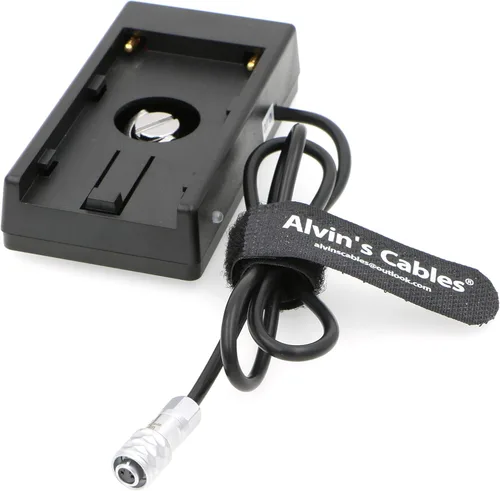Alvin's Cables Cable de alimentación para BMPCC Blackmagic Cinema Camera 4K BMPCC Fuente de alimentación Adaptador de placa de montaje para batería