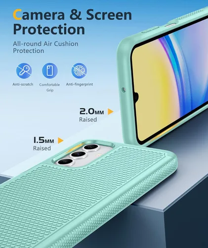 Miniatura 1060 de FNTCASE Funda para iPhone 17 Pro: Fundas delgadas translúcidas de color azul claro compatibles con MagSafe, protección completa de la cámara