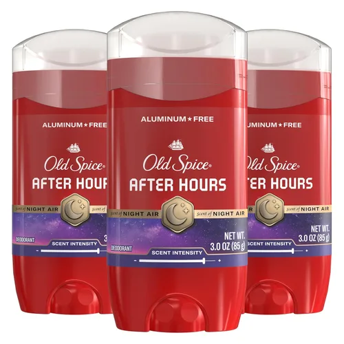 Old Spice Desodorante sin aluminio para hombres, protección contra olores 24/7, frescura 24/7 y aroma duradero, Afterhours con aroma a especias, 3.0