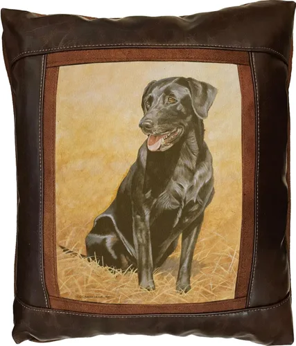 Miniatura 13 de Sweetwater Trading Company Almohadas decorativas artísticas de cuero de lujo, decoración del hogar, almohadas de sofá (bandera americana)