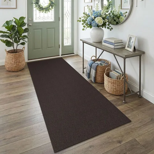 Miniatura 168 de EARTHALL Alfombra pequeña de 2 x 3 pies, lavable para entrada, antideslizante, trenzada, alfombra para puerta interior y exterior, alfombra tejida