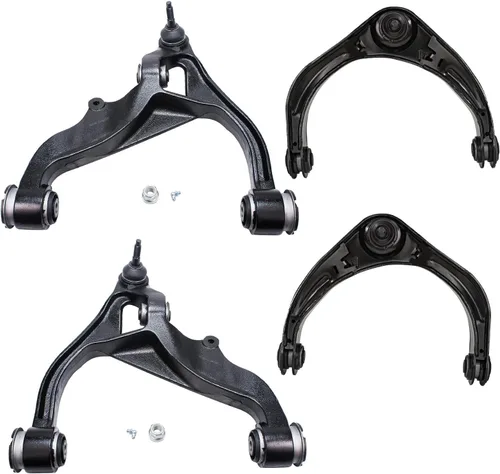 Miniatura 159 de Detroit Axle - Brazos de control superiores traseros para Chrysler 300 Dodge Challenger Charger Magnum, reemplazo del conjunto de brazos de control