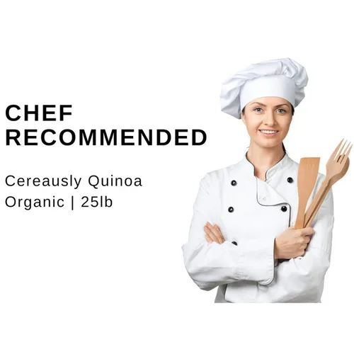 Miniatura 3 de CEREAUSLY Quinoa orgánica tricolor – Quinoa real premium de Bolivia – Quinoa Kosher y sin OMG – Quinoa vegana y con cuota de gluten – 25 libras