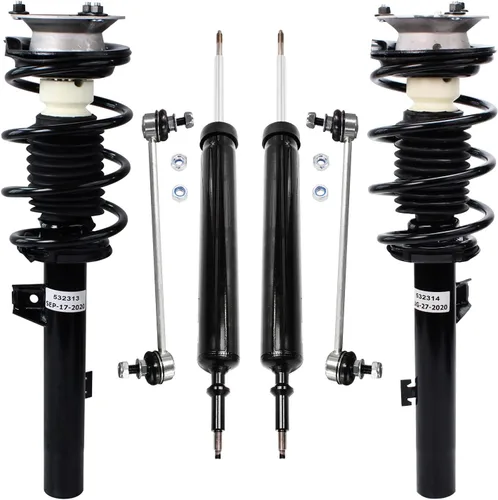 Miniatura 43 de Detroit Axle - Kit de puntales delanteros de 6 piezas para Ford Escape 2014-2019, 2 puntales y muelles helicoidales, 2 enlaces de barra
