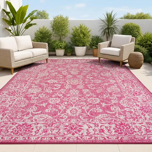 Miniatura 20 de JONATHAN Y Alfombra de pasillo floral tejida para interiores y exteriores 2X8, color crema/verde, tela bohemio texturizada para el patio trasero