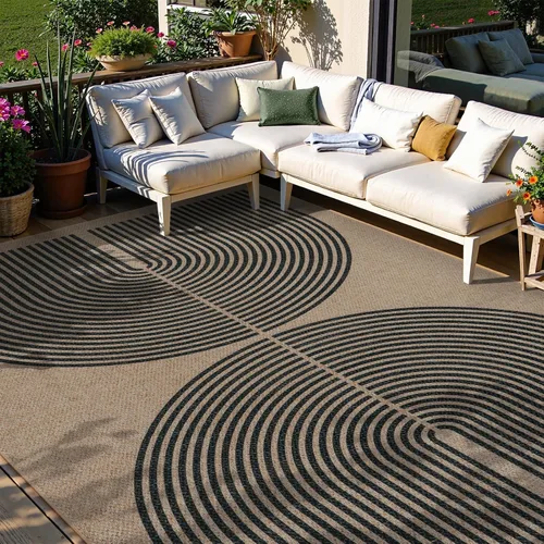 Miniatura 61 de Alfombra Moderna de Yute Fácil de Limpiar Arcoíris Lahome, 2x6 Alfombra de Pasillo Lavable para Cocina, Alfombras de Pasillo para Pasillos, Alfombra