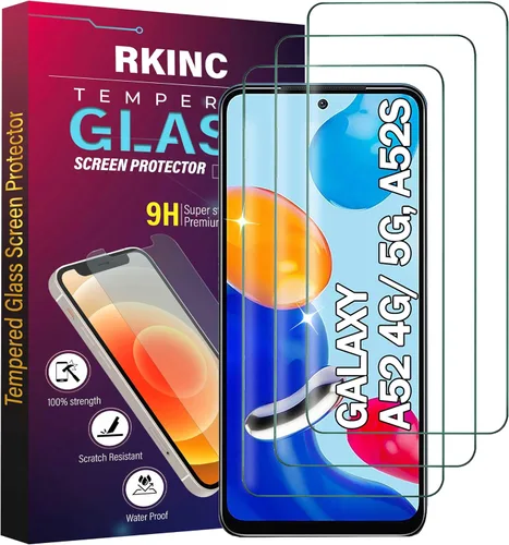 Miniatura 31 de RKINC Protector de pantalla [paquete de 4] para Samsung Galaxy A12 / Galaxy A02S / A12 Nacho, protector de pantalla de vidrio templado, 0.013 in