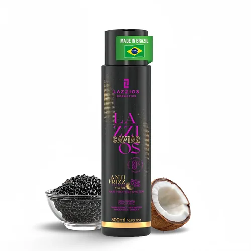 Miniatura 10 de Lazzios Caviar - Proteína orgánica para el cabello, tratamiento capilar con queratina brasileña sin formaldehído, alisado profesional, queratina