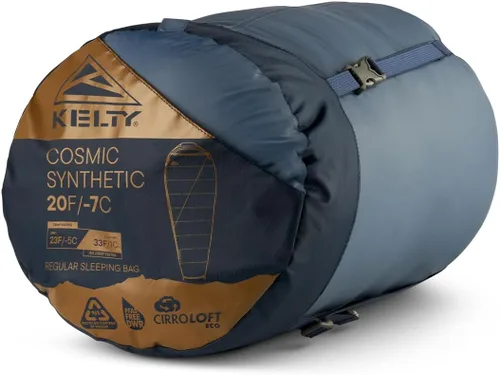 Miniatura 15 de Kelty Cosmic Relleno Sintético 20 Grados - Saco de Dormir para Mochileros – Correas de Compresión, Bolsa de Almacenamiento Incluida