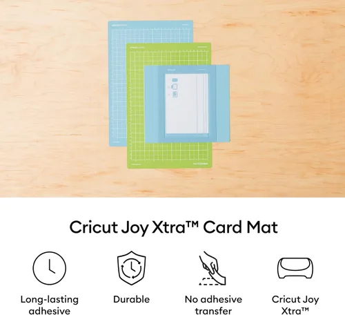 Miniatura 3 de Cricut® Joy Xtra™ - Tapete para tarjetas (3 unidades), tapete de corte reutilizable de 4.7 x 6.6 pulgadas para manualidades con película protectora