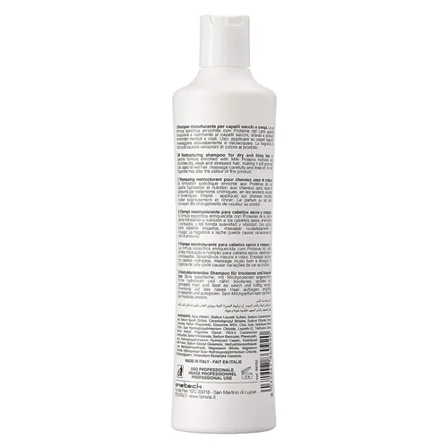 Miniatura 2 de Fanola Champú para cabello reestructurante para mujeres y hombres, champú hidratante para cabello seco enriquecido con proteína de leche, fórmula