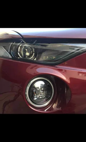 Miniatura 6 de SIEMID Conjunto de luces antiniebla LED amarillas de 3000 K para Porsche Cayenne Macan Fia.t 500 500L 500X Smar.t Fortwo W453 Forfou.r