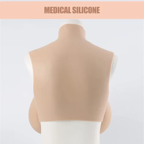 Miniatura 4 de Noblelady Pechos falsos enormes con forma de pecho de silicona con relleno de silicona realista para crossdresser transgénero cosplay, #1, taza K