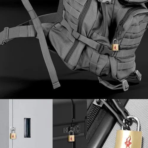 Miniatura 5 de Cerradura de equipaje TSA de latón macizo+candado de llave de equipaje, aprobado por la TSA+candado aceptado por la TSA para equipaje, maleta