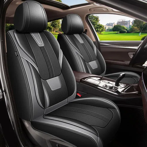 Miniatura 9 de AOMSAZTO Ajuste para Dodge Charger 2006-2025 Fundas de Asiento de Cuero Impermeables Personalizadas: Funda de Asiento para Charger R/T SRT SXT GT
