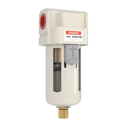 AIRZOE Secador de Aire de 3/8" NPT para Compresor - Separador de Agua y Aire para Compresor AF3000-03, Drenaje Manual, Elemento de Latón de 5