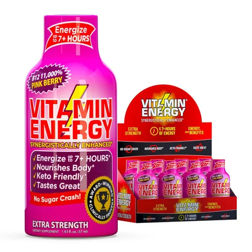 Miniatura 84 de Vitamin Energy Immune+ Extra Strength Energy Shot Army Orange 10 unidades, 260 mg de cafeína natural, vitaminas B, citicolina, té verde, apoyo