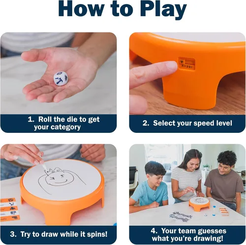 Miniatura 3 de Educational Insights SpinDoodle - Divertidos juegos de mesa para adultos, adolescentes y niños, juegos de fiesta para la noche de juegos familiares
