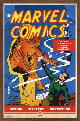 Miniatura 15 de Trends International Marvel Comics - Póster de pared de The Very First Marvel Comics #1, 22.375 x 34 pulgadas, versión premium sin marco