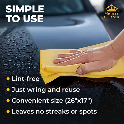 Miniatura 4 de Toalla de gamuza Absorber Shammy Cloth – Toalla de carro– Toalla de gamuza sintética para el hogar – Gamuza de limpieza para carro – Toalla PVA
